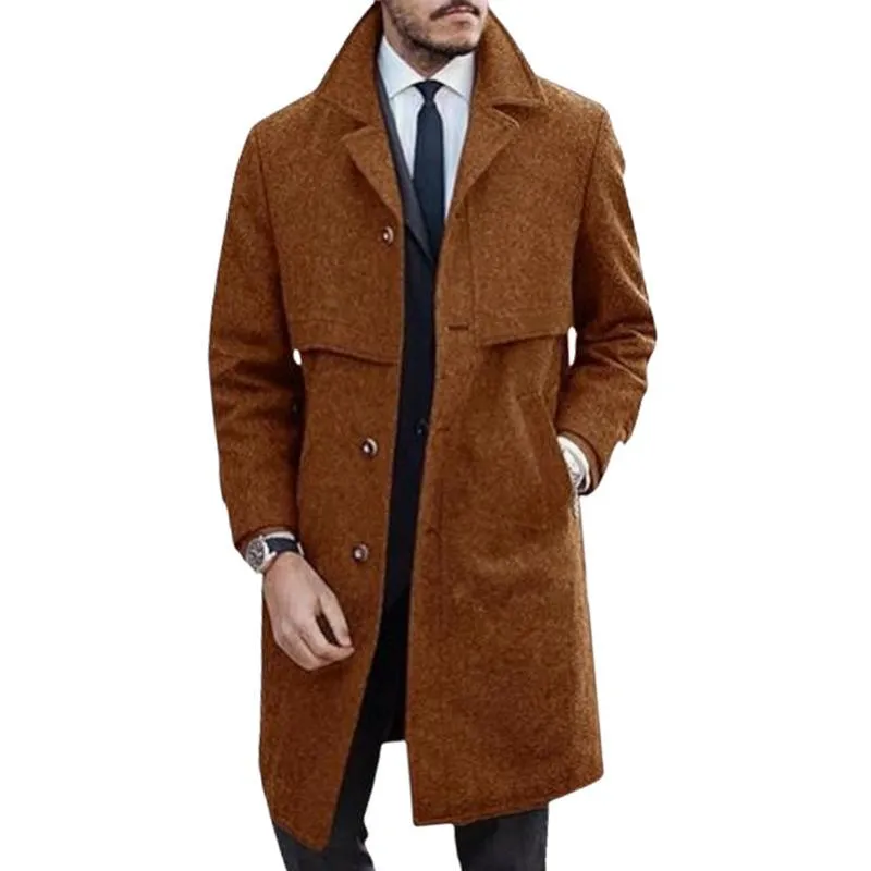 Men's Solid Color Single Breasted Long Suit Coat 71784640X sold by Manly product image thumbnail 4