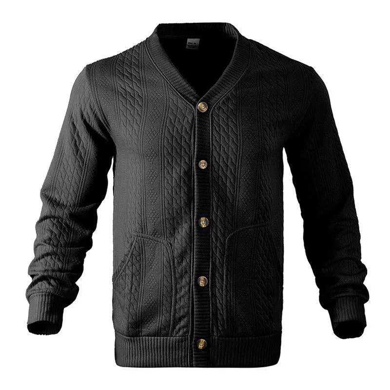Men's Retro Stand Collar Solid Color Textured Jacket 17213586X sold by Manly product image thumbnail 2