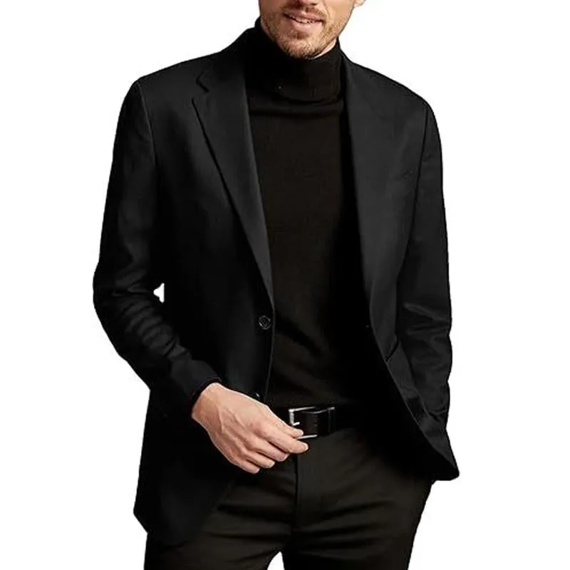 Men's Solid Color Casual Single Breasted Blazer 92271167X sold by Manly product image thumbnail 4