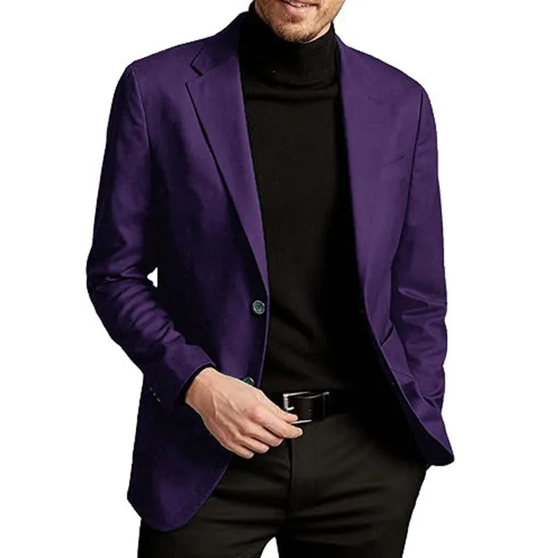 Men's Solid Color Casual Single Breasted Blazer 92271167X sold by Manly product image thumbnail 2