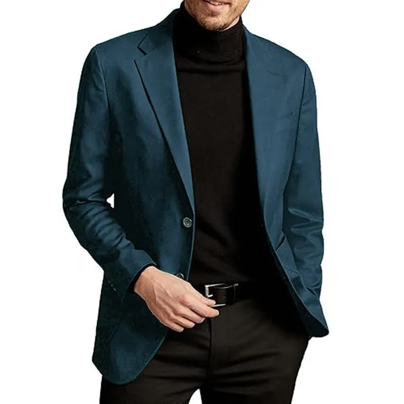Men's Solid Color Casual Single Breasted Blazer 92271167X sold by Manly product image thumbnail 3