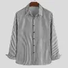 Men's Casual Striped Long Sleeve Shirt 62082986M sold by Manly
