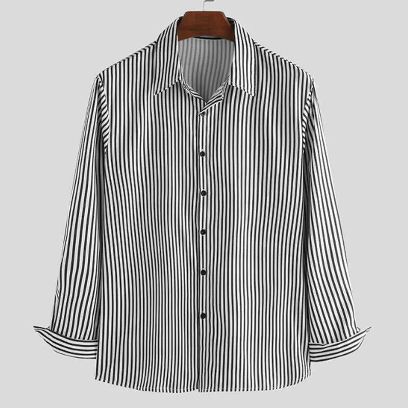Men's Casual Striped Long Sleeve Shirt 62082986M sold by Manly product image thumbnail 5