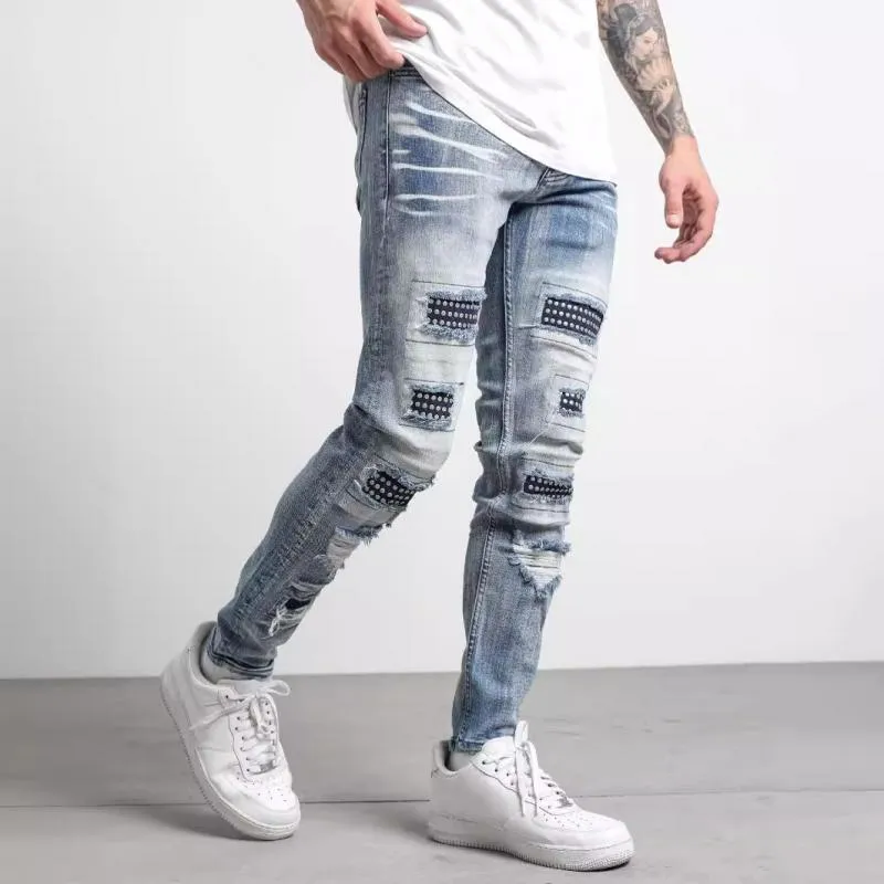 Men's Fashion Distressed Skinny Casual Jeans 85190906Z sold by Manly product image thumbnail 3