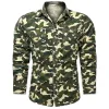 Men's Camouflage Loose Long Sleeve Shirt 17046317X sold by Manly