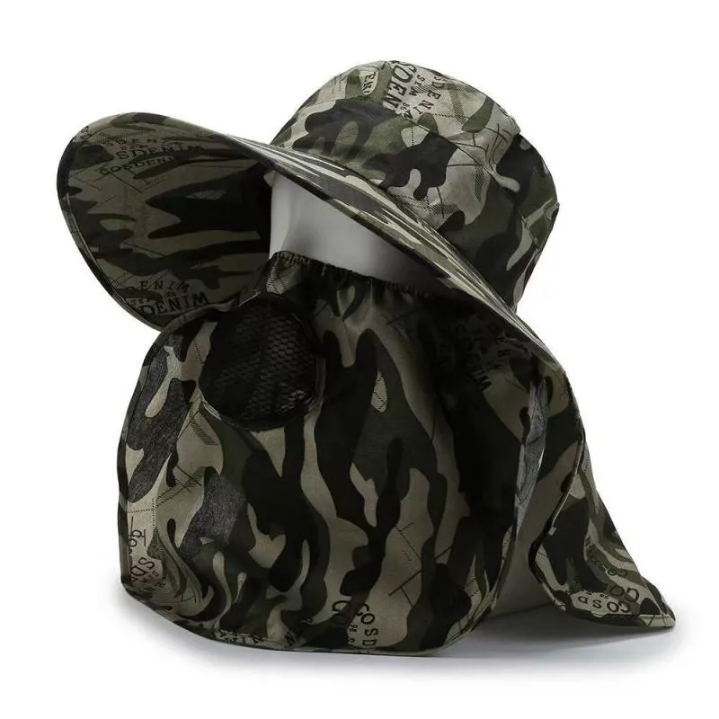 Men's Outdoor Camo Sun Protection Adjustable Fisherman's Hat 81681625Z sold by Manly