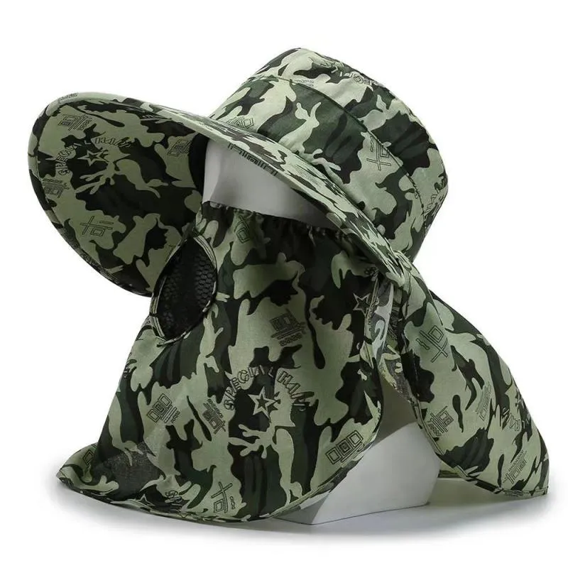 Men's Outdoor Camo Sun Protection Adjustable Fisherman's Hat 81681625Z sold by Manly product image thumbnail 3