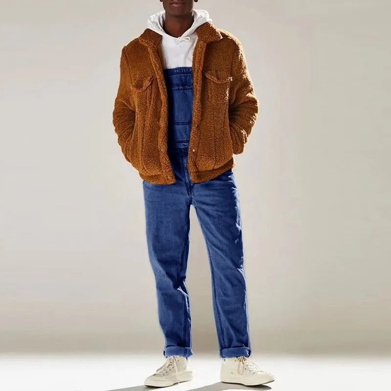 Men's Casual Vintage Denim Overalls 89080389Y sold by Manly product image thumbnail 3