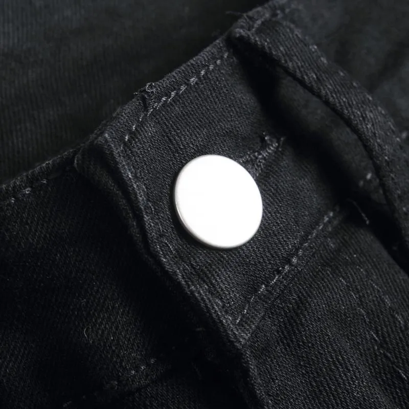 Men's Fashion Patch Distressed Hole Slim Jeans 60536574Z sold by Manly product image thumbnail 5