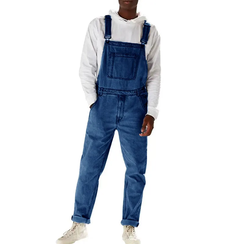 Men's Casual Vintage Denim Overalls 89080389Y sold by Manly