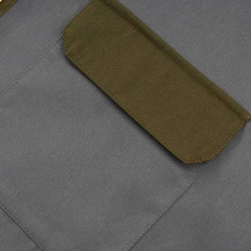 Men's Casual Colorblock Lapel Double Pocket Slim Fit Long Sleeve Shirt 88716368M sold by Manly product image thumbnail 5