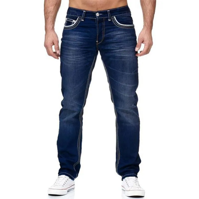 Men's Slim Double Thread Jeans 98971437X sold by Manly