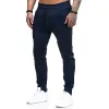 Men's Solid Elastic Waist Fitness Sports Pants 41995636Z sold by Manly