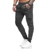 Men's Solid Elastic Waist Fitness Sports Pants 41995636Z sold by Manly