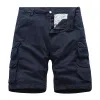 Men's Solid Color Straight Multi-pocket Cargo Shorts 49402796Z sold by Manly