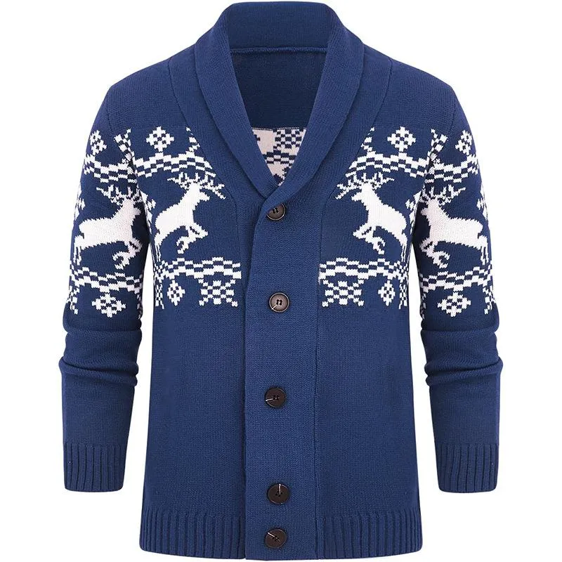 Men's Elk Jacquard Knit Cardigan Jacket 07067807X sold by Manly product image thumbnail 5