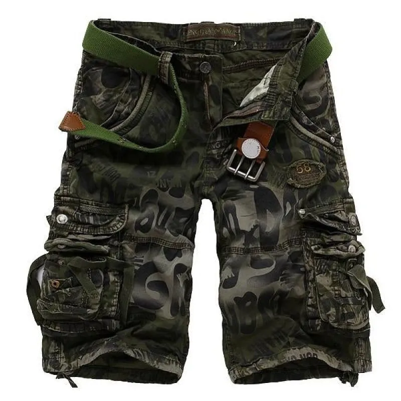 MEN'S CARGO CAMO SHORTS (WITHOUT BELT) 85635492X made by Manly