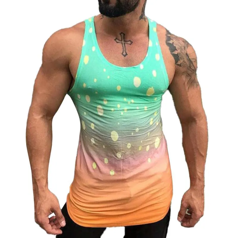 Men's Vintage Sports Print Tank Top 08748025Y sold by Manly