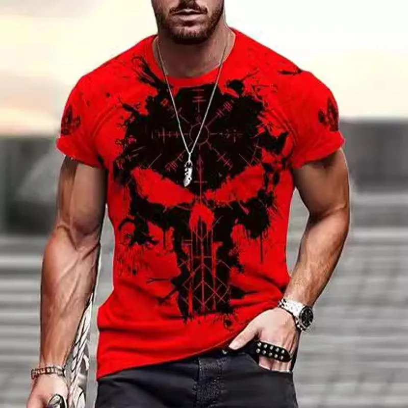 Men's Casual Digital Printed Round Neck Short Sleeve T-Shirt 02526752M sold by Manly product image thumbnail 5
