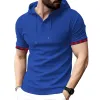 Men's Plaid Stitching Solid Short Sleeve Casual Hoodie 96146987Z sold by Manly