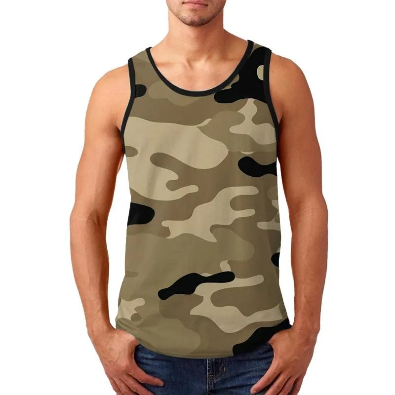 Men's Camouflage Printed Sports Tank Top 75280906X sold by Manly product image thumbnail 2