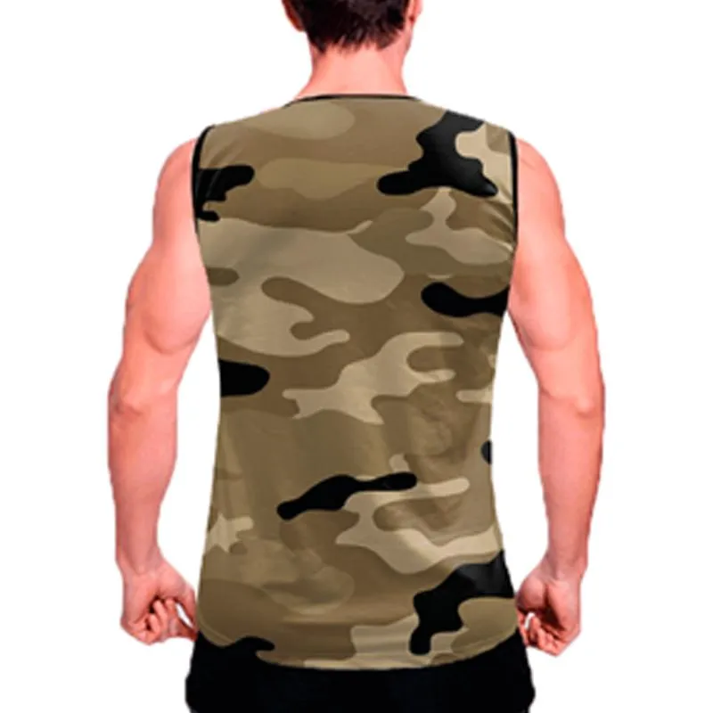 Men's Camouflage Printed Sports Tank Top 75280906X sold by Manly product image thumbnail 5
