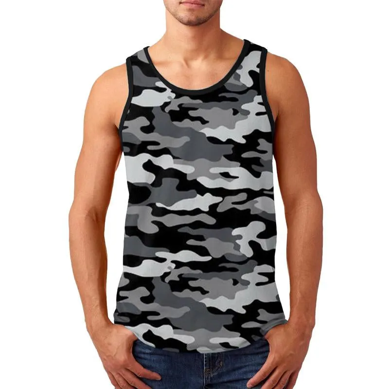 Men's Camouflage Printed Sports Tank Top 75280906X sold by Manly product image thumbnail 3