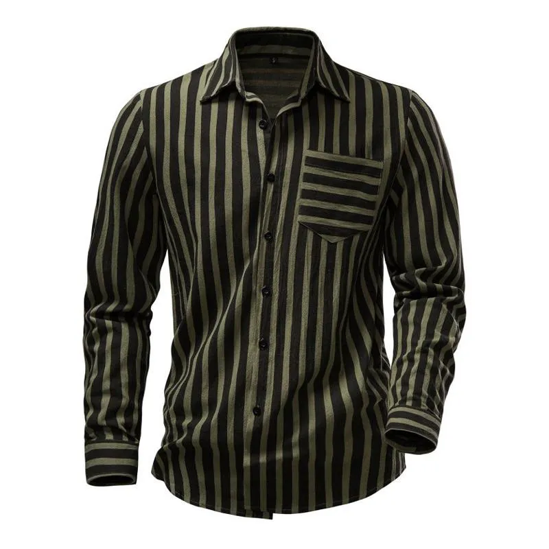 Men's Striped Print Casual Long Sleeve Shirt 49018562X sold by Manly product image thumbnail 2