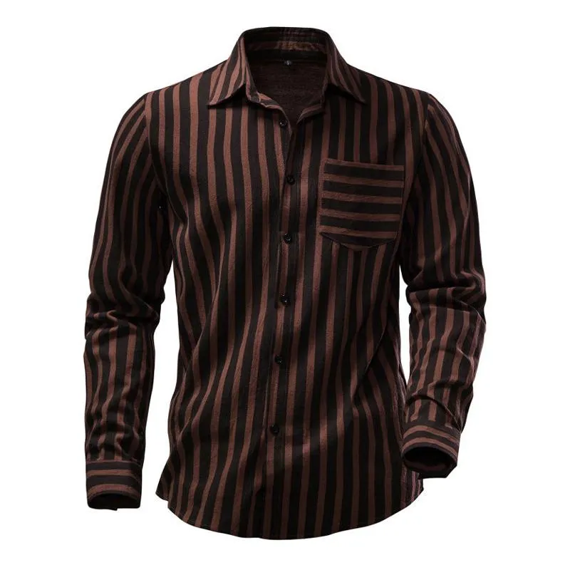 Men's Striped Print Casual Long Sleeve Shirt 49018562X sold by Manly product image thumbnail 3