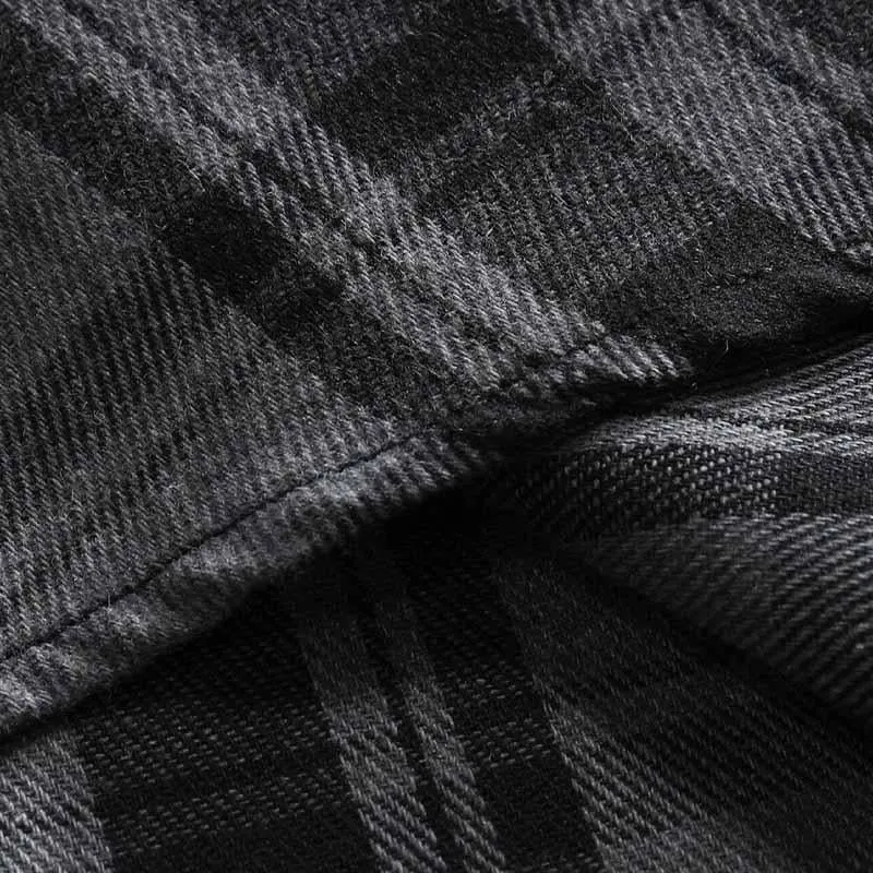 Men's Brushed Flannel Plaid Long Sleeve Shirt 53210685X sold by Manly product image thumbnail 3