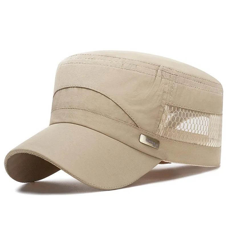 Men's Outdoor Sun Protection Quick-drying Breathable Flat Hat 36607193Z sold by Manly