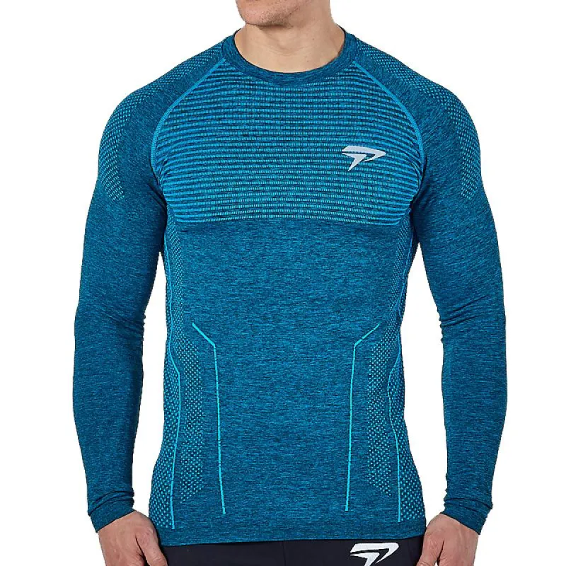 Men's Solid Color Stitching Long-Sleeved Quick-Drying T-Shirt 77590641Y sold by Manly