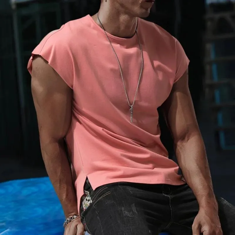 Men's Casual Solid Color Sports Tank Top 15291950TO sold by Manly product image thumbnail 2