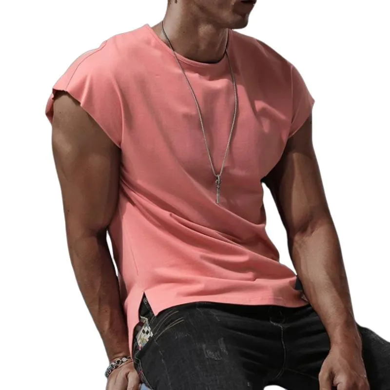Men's Casual Solid Color Sports Tank Top 15291950TO sold by Manly