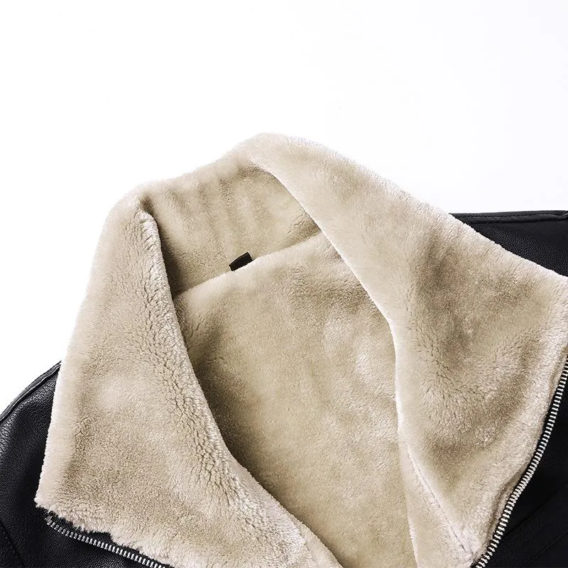 Men's Vintage Warm Lapel Shearling Jacket 10837782Y sold by Manly product image thumbnail 5