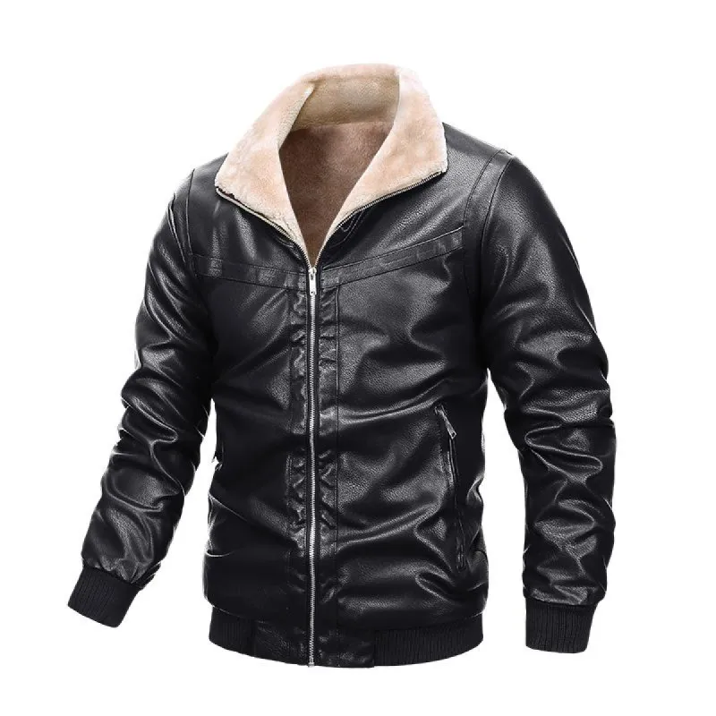 Men's Vintage Warm Lapel Shearling Jacket 10837782Y sold by Manly