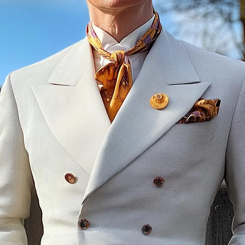 Men's Vintage Peak Lapel Double Breasted Slim Blazer 43832004Z sold by Manly product image thumbnail 3