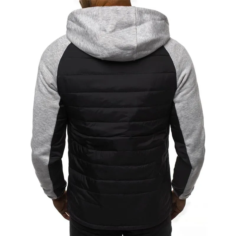 Men's Casual Colorblock Quilted Hooded Jacket 66132581Y sold by Manly product image thumbnail 4