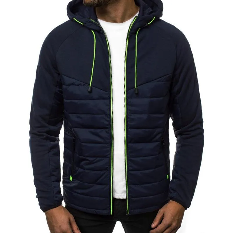 Men's Casual Colorblock Quilted Hooded Jacket 66132581Y sold by Manly product image thumbnail 5