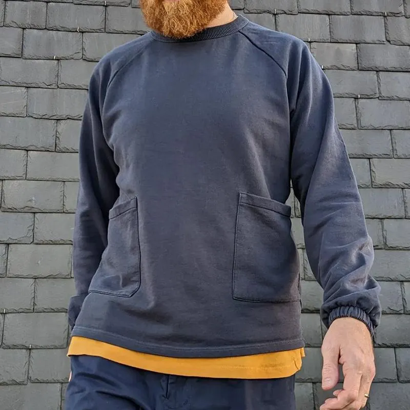 Men's Retro Casual Pocket Crewneck Sweatshirt 39350768TO sold by Manly product image thumbnail 2