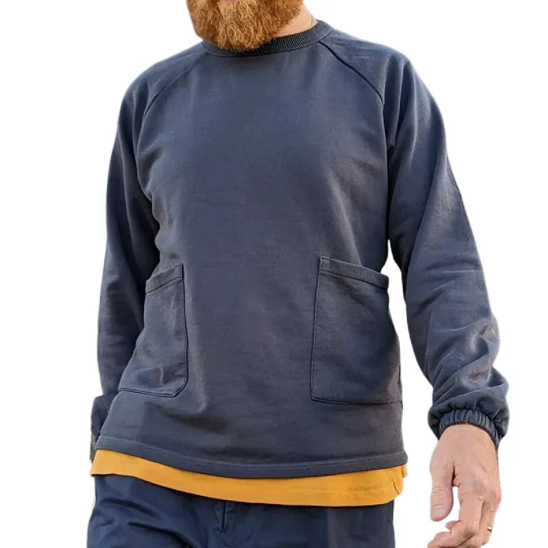 Men's Retro Casual Pocket Crewneck Sweatshirt 39350768TO sold by Manly