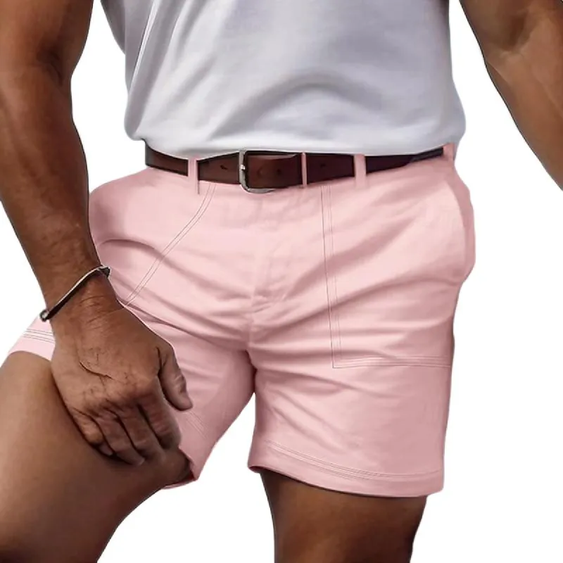Men's Casual Cotton Loose Cargo Shorts (Belt Excluded) 16657387M sold by Manly