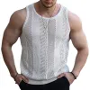 Men's Casual Hollow Sleeveless Slim Knitted Tank Top 56539678M sold by Manly