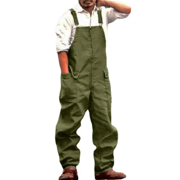 Men's Retro Loose Casual Workwear Jumpsuits Overall 65185253M sold by Manly