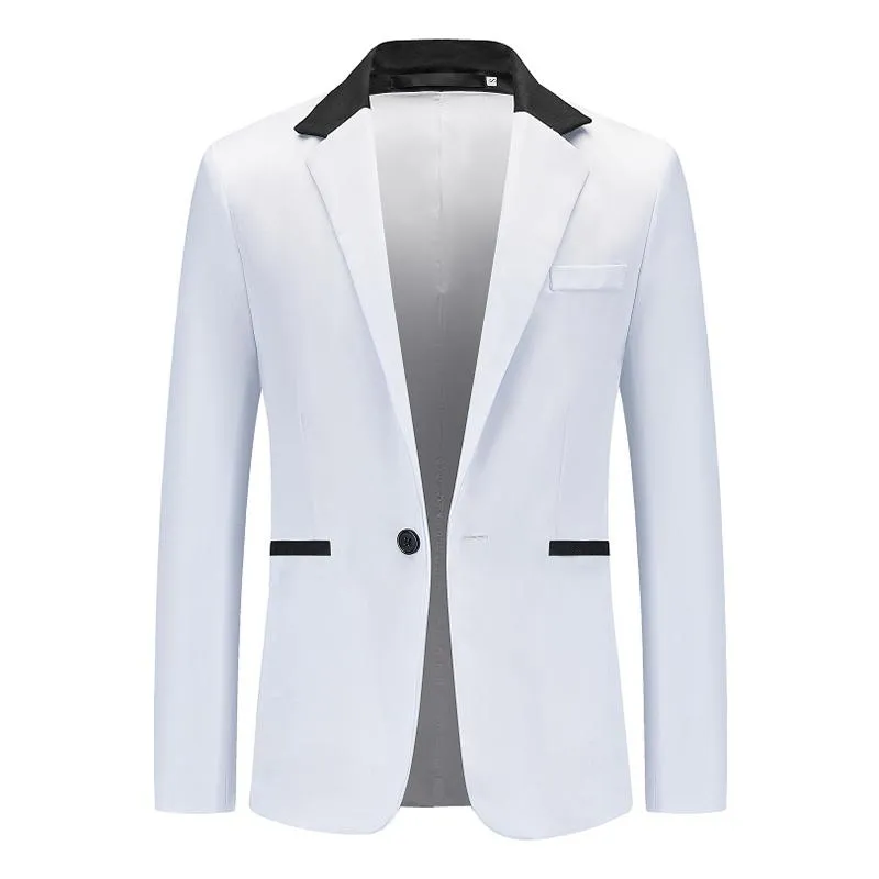 Men's Color Block Notch Lapel One Button Blazer 14965315Z sold by Manly product image thumbnail 2