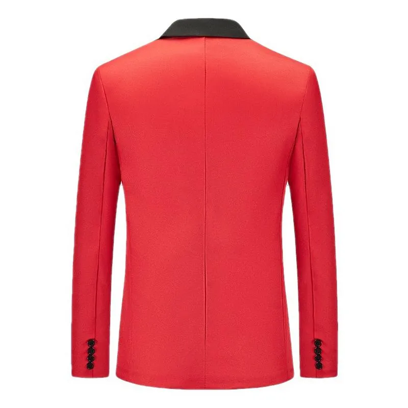 Men's Color Block Notch Lapel One Button Blazer 14965315Z sold by Manly product image thumbnail 4