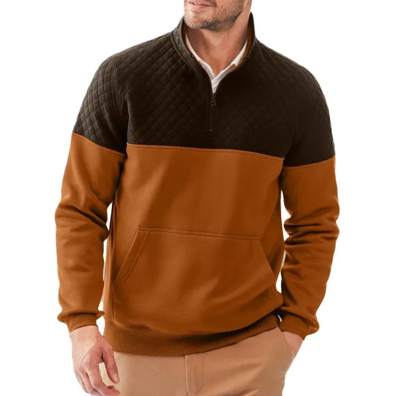 Men's Colorblock Half-Zip Outdoor Sweatshirt 68513698X sold by Manly