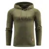 Men's Hoodie Solid Color Knit Long Sleeve Hoodie 53507125X sold by Manly
