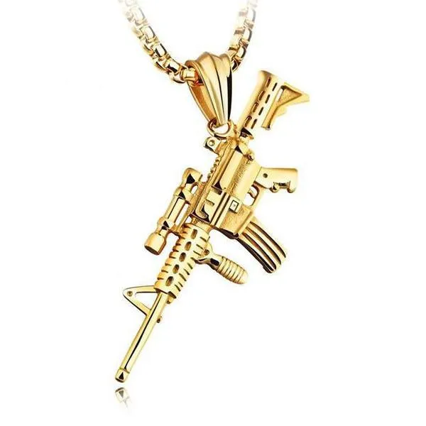 SUBMACHINE GUN PENDANT NECKLACE 00268572M sold by Manly product image thumbnail 3