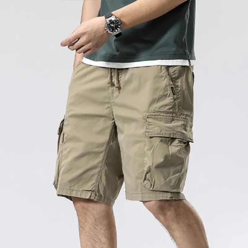 Men's Solid Multi-Pocket Cargo Shorts 78662174Y sold by Manly product image thumbnail 5